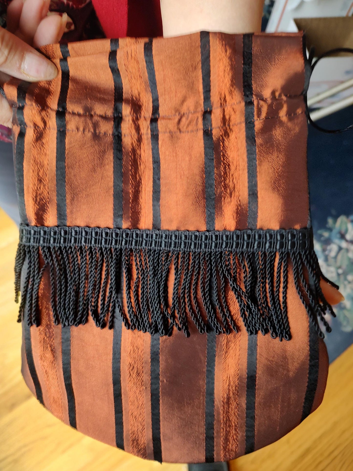 Reticule drawstring bag - 3 colors, 19th Century Victorian purse, Evening, Civil War, Edwardian, Regency, Frontier, 1820's & up, Ditty Bag