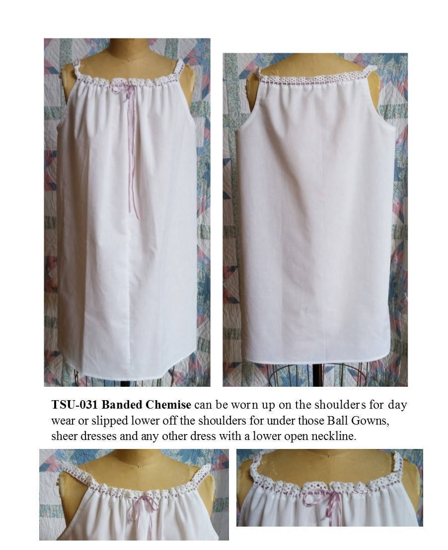 Banded Chemise / 19th Century Underpinning Pattern/ Timeless Stitches Sewing Pattern TSU-031 DIGITAL DOWNLOAD