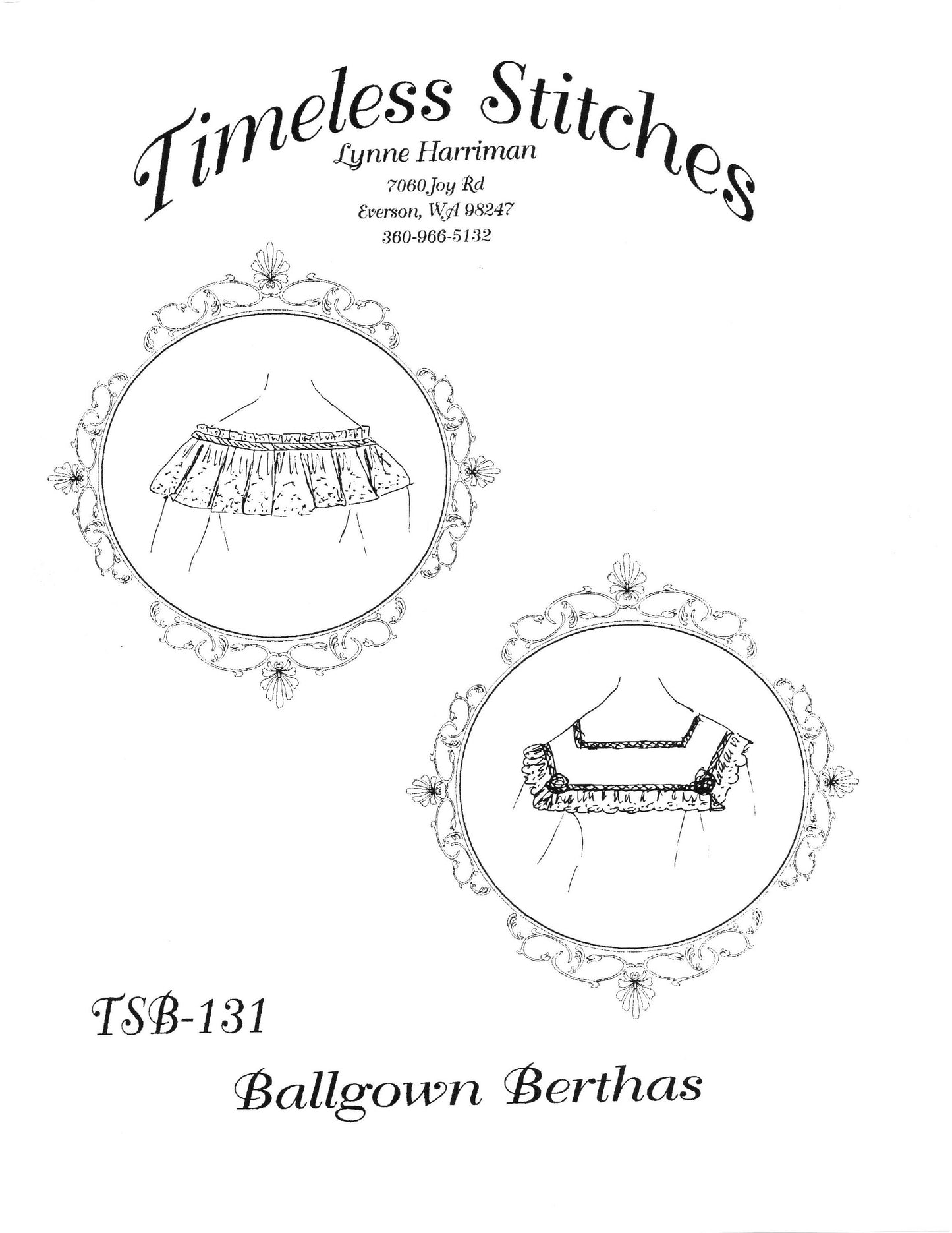 Ball Gown Bertha /Mid- 19th Century/ Civil War Era Ball gown Pattern/ Timeless Stitches Sewing Pattern TSB-131 DIGITAL DOWNLOAD