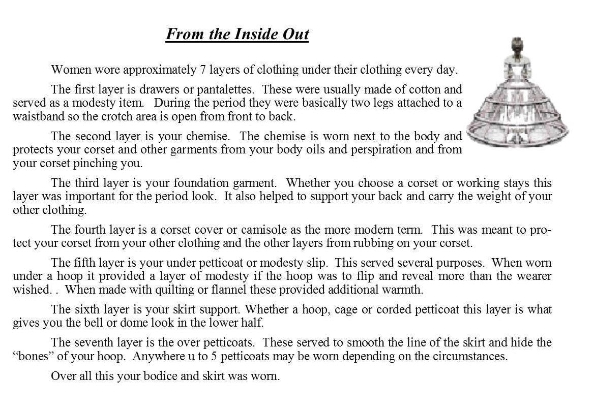 BANDED Underpinning Set - Chemise and Drawers - Regular - Historical