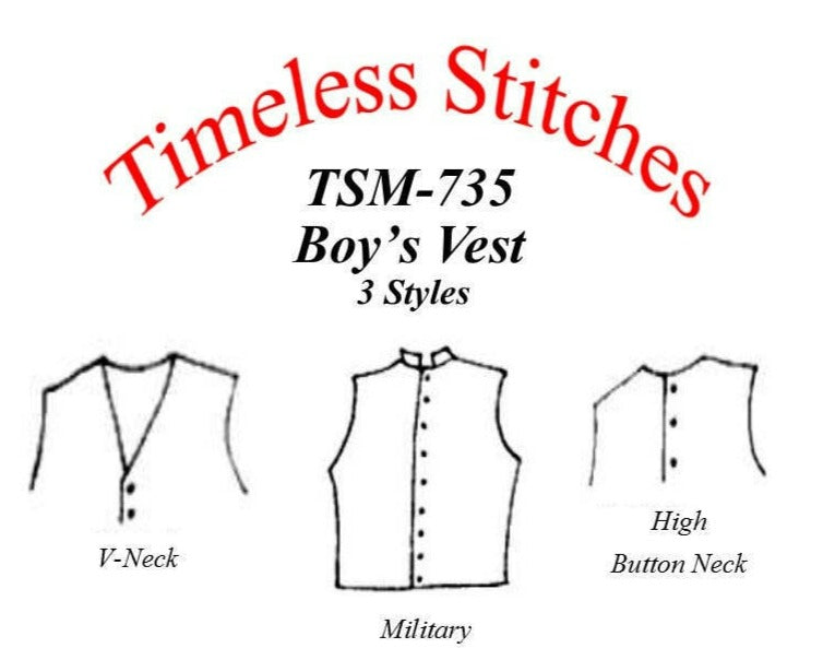 TSM-735 Boys Vest Sewing Pattern, 19th Century Boys Vest – Timeless Stitches tsm-735-boys-vest-sewing-pattern-19th-century-boys-vest-timeless-stitches