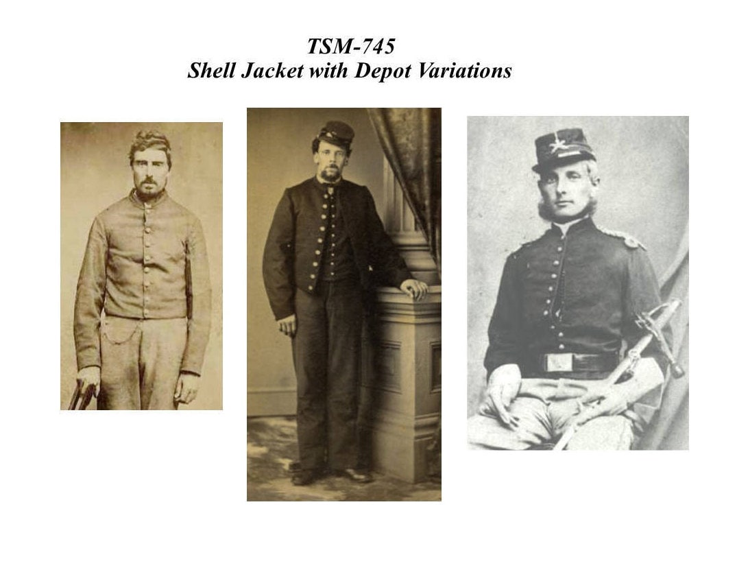 Shell Jacket with Depot Variations/ union and Confederate Shell Jacket/ Timeless Stitches TSM-745 Shell Jacket with Depot Variations