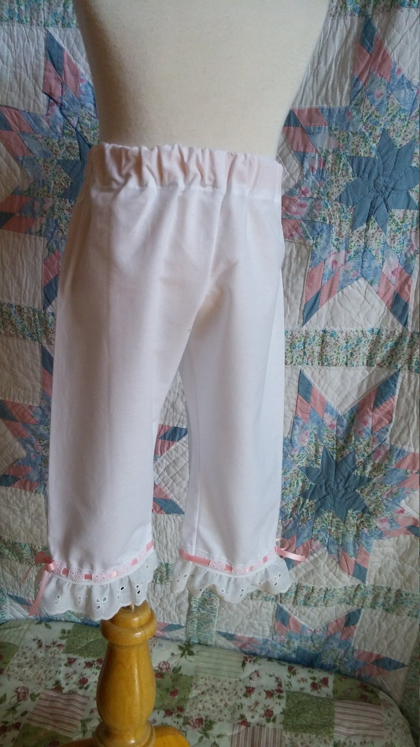 Toddler Pantalettes, also known as pantaloons, drawers, knickers or bloomers from 6 Month - size 5