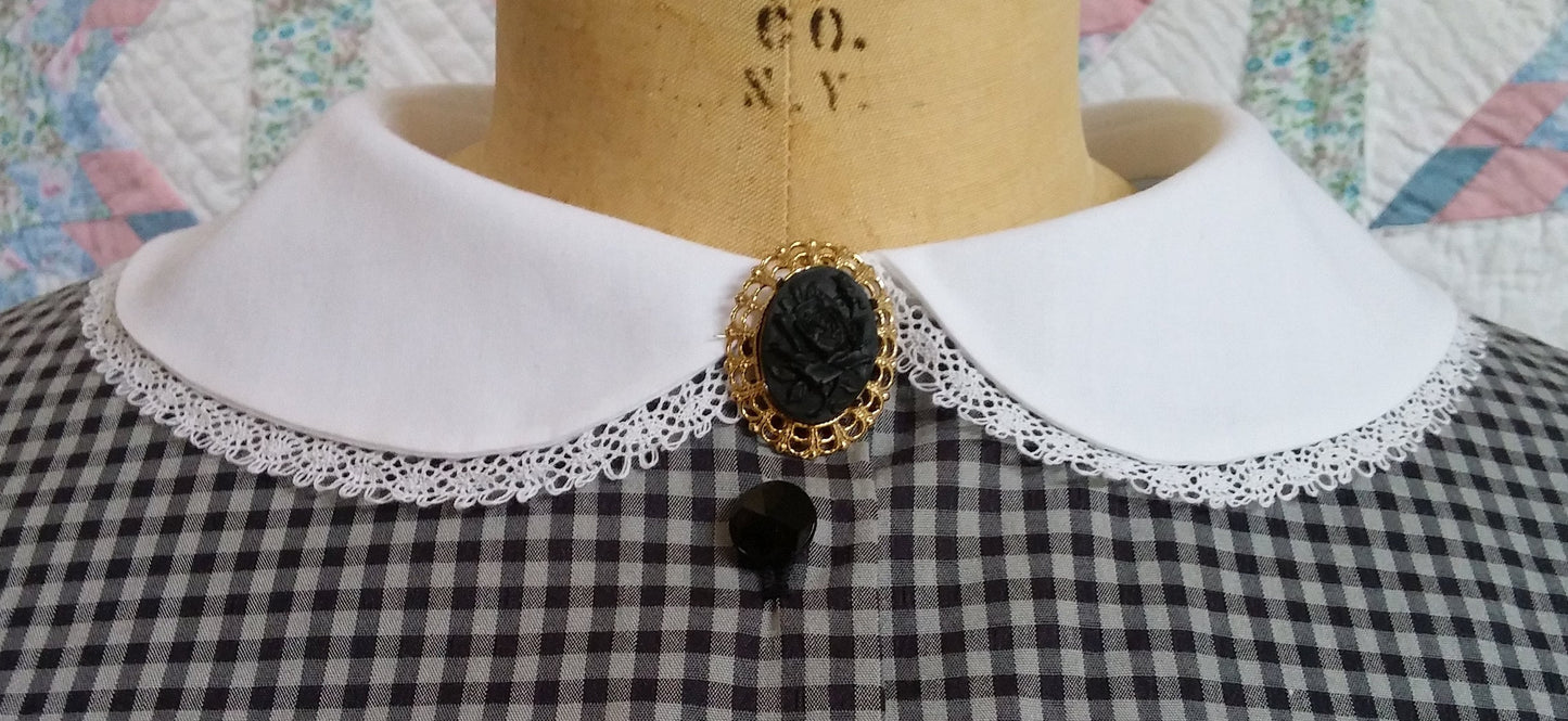 White Cotton Collar and Cuff Set