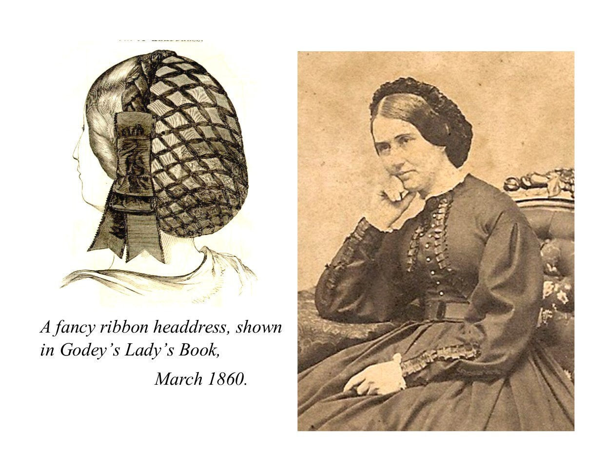 Wine Burgandy Ribbon Hairnet with Burgandy Folded Ribbon Coronet