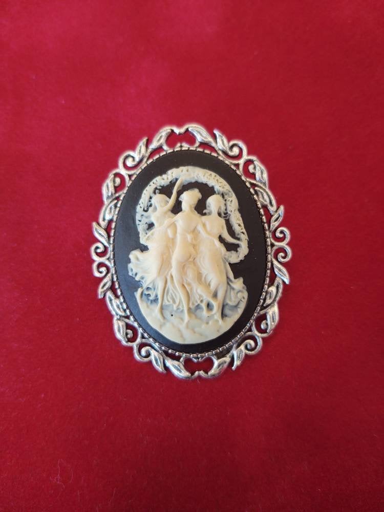 Antique Cameo outlet Three Graces Brooch