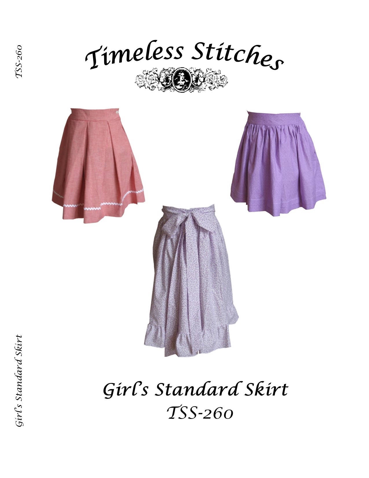 Girl's Standard Skirt / 19th Century Basic Girl's Skirt Pattern/ Timeless Stitches Sewing Pattern TSS-260 Girl's Skirt Pattern