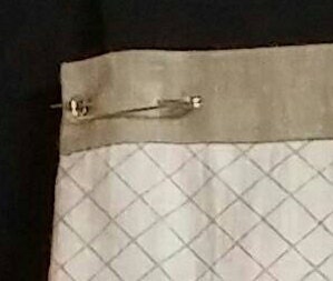 Fibula - Period correct safety pins.