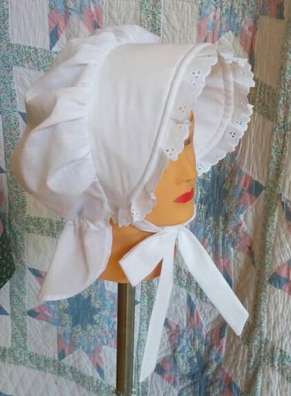 Victorian Girl's Apron and Bonnet