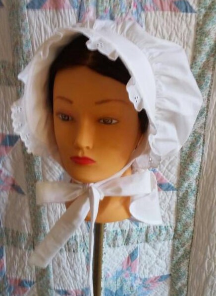 Victorian Girl's Apron and Bonnet