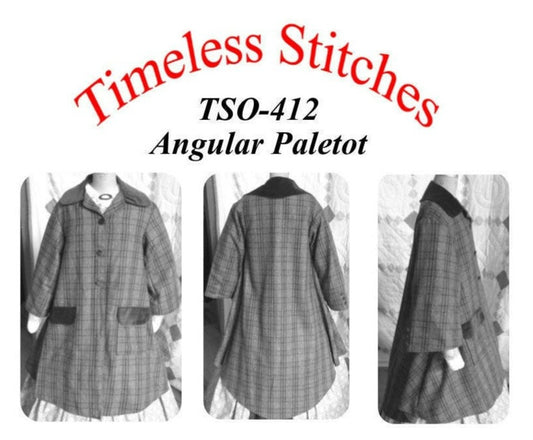 Angular Paletot/19th Century Coat Pattern/ Timeless Stitches Sewing Pattern TSO- 412 Angular Paletot