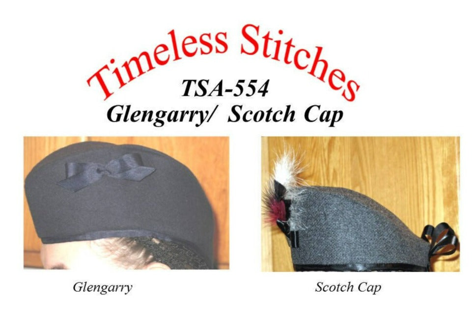 Glengarry - Scotch Cap /19th Century Headwear Pattern/ Timeless Stitches Sewing Pattern TSA- 554 Glengarry - Scotch Cap