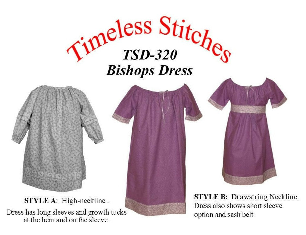 Bishops Dress/Infant - Toddler Dress/ Timeless Stitches Sewing Pattern TSD-320 Bishops Dress