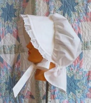 Victorian Girl's Apron and Bonnet