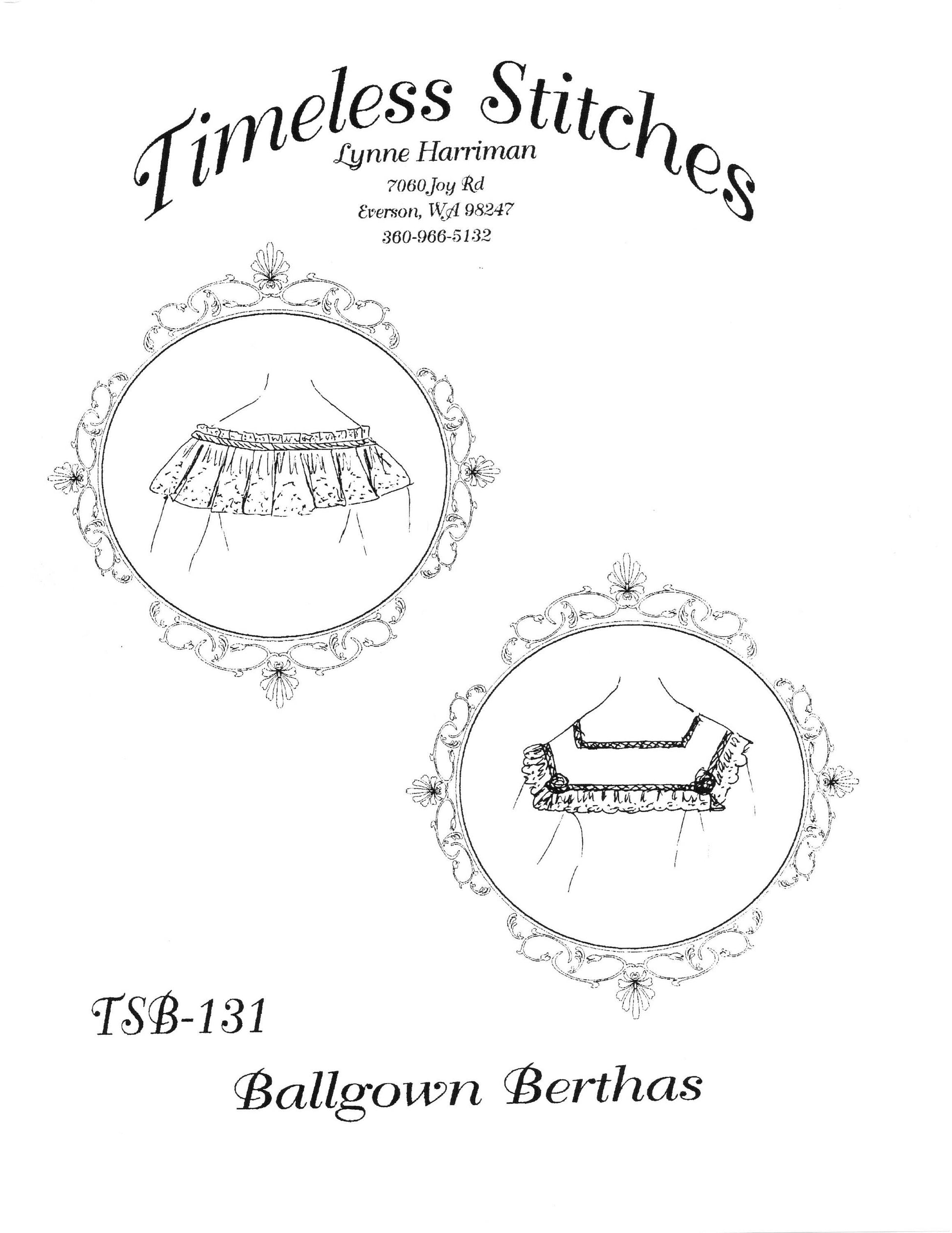 Ball Gown Bertha /Mid- 19th Century/ Civil War Era Ball gown Pattern/ Timeless Stitches Sewing Pattern TSB-131 DIGITAL DOWNLOAD