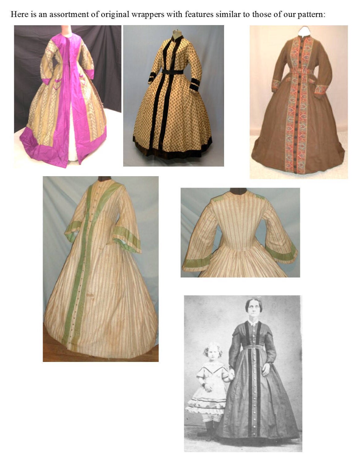 Morning Wrapper Dress / 19th Century / Civil War Era Dress Pattern/ Timeless Stitches Sewing Pattern TSD-304