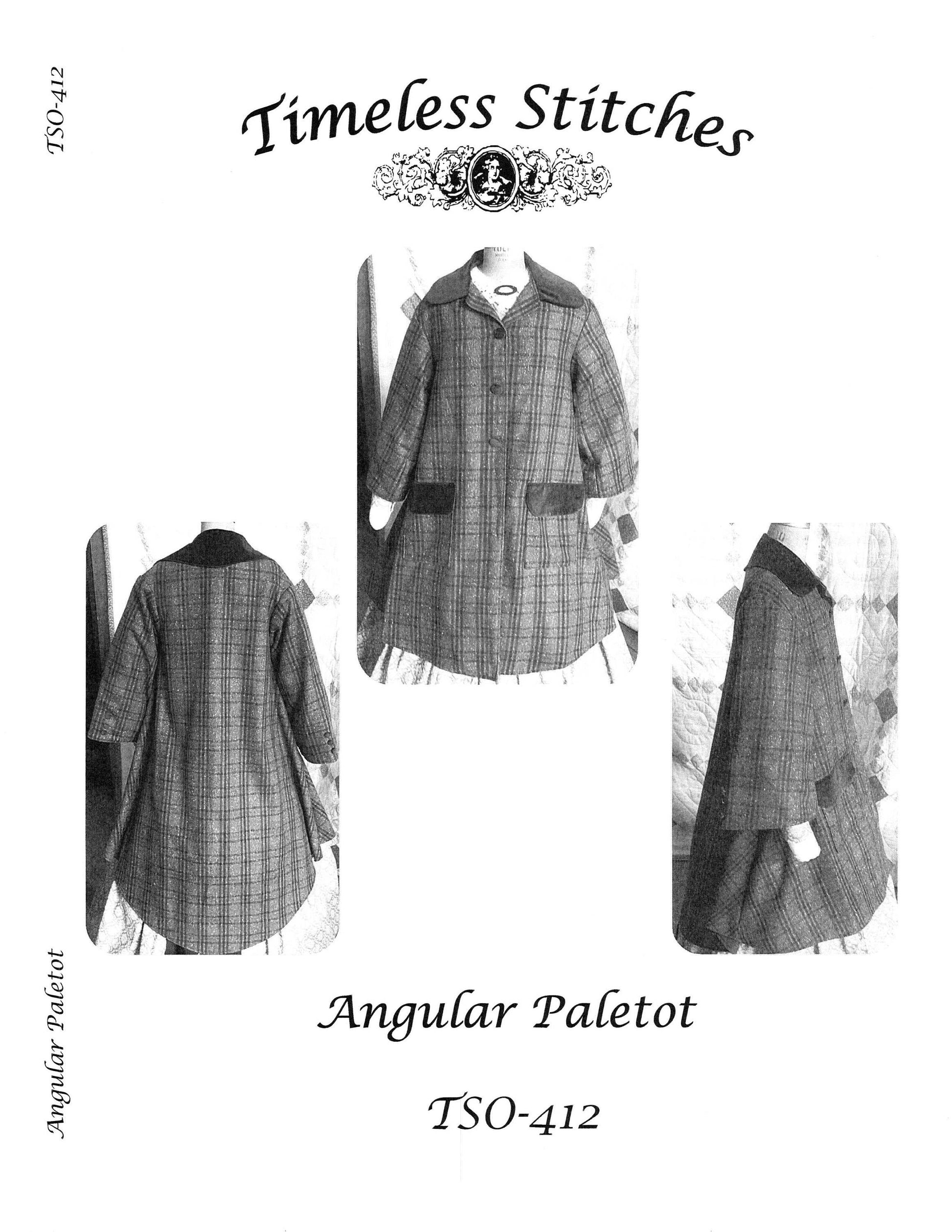 Angular Paletot/19th Century Coat Pattern/ Timeless Stitches Sewing Pattern TSO- 412 Angular Paletot