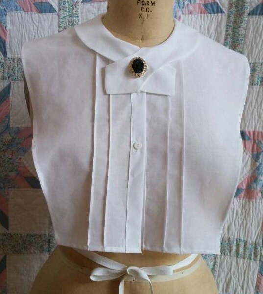 Cotton Pin-tucked Chemisette and Sleeve Jockey - Undersleeve Set
