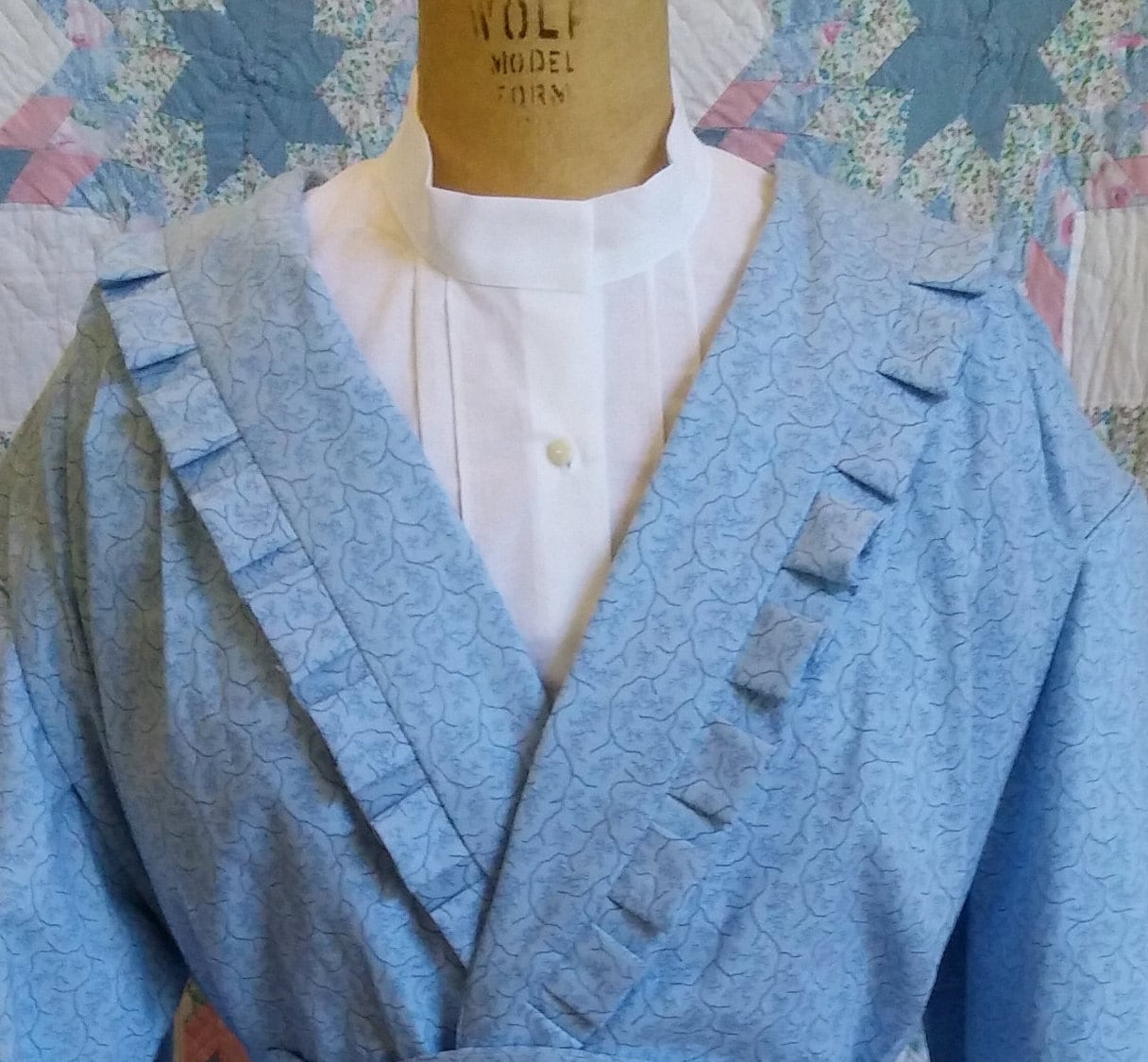 Cotton Pin-tucked Chemisette and Sleeve Jockey - Undersleeve Set