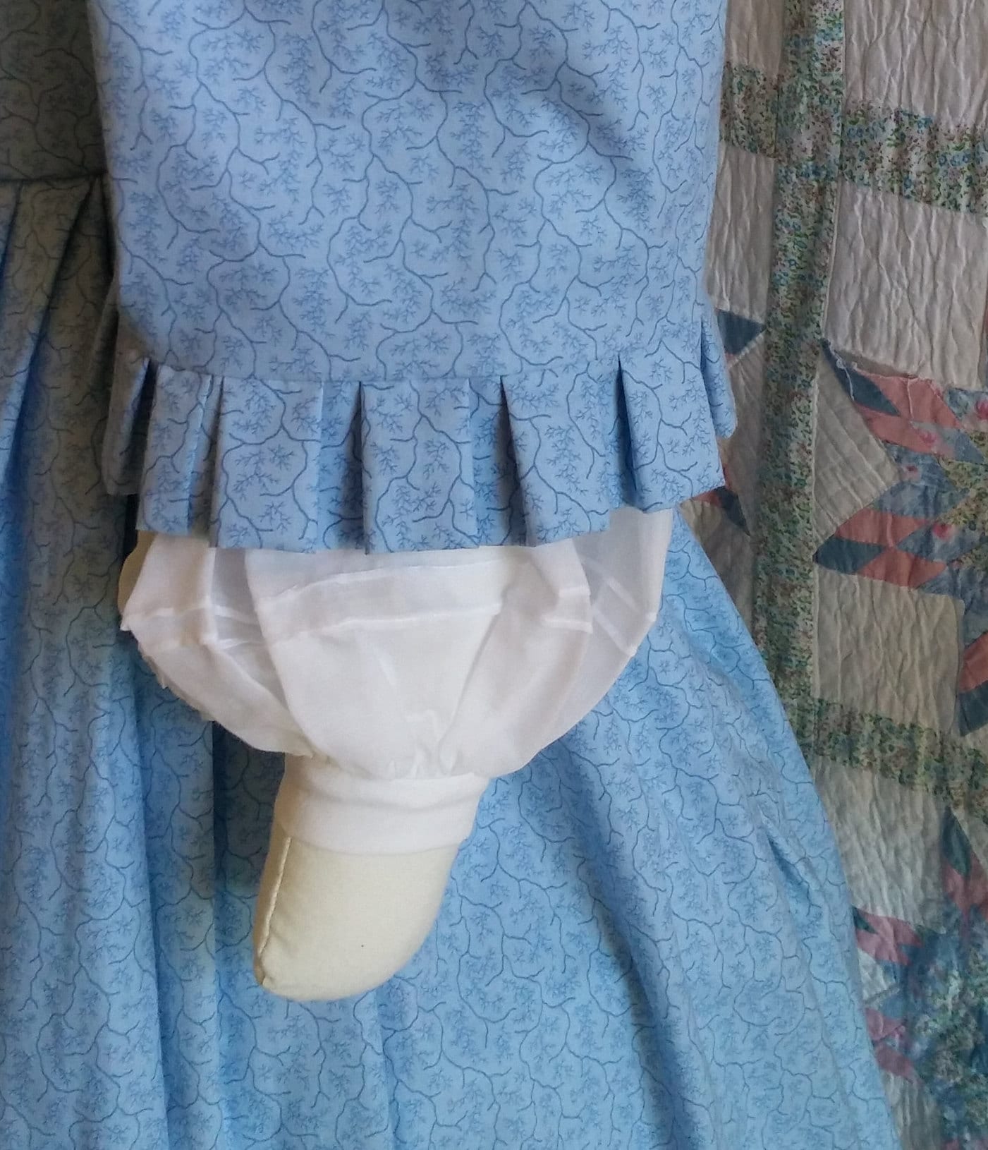 Cotton Pin-tucked Chemisette and Sleeve Jockey - Undersleeve Set