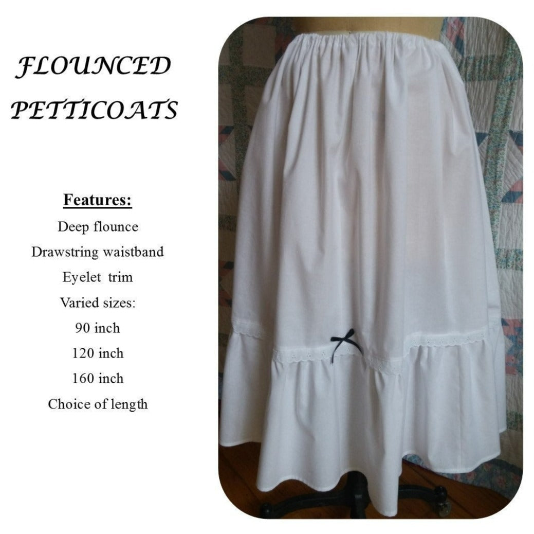 Flounced Petticoat - Historical Petticoats - Overhoop Petticoat