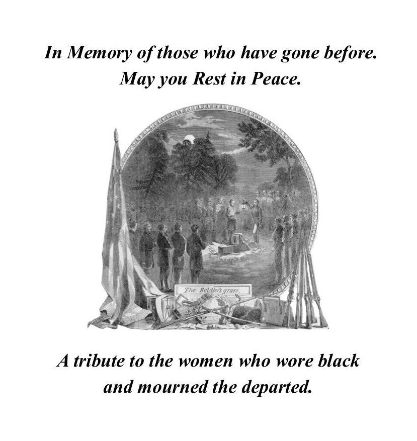 They All Wore Black - Booklet on Mourning in the 19th Century