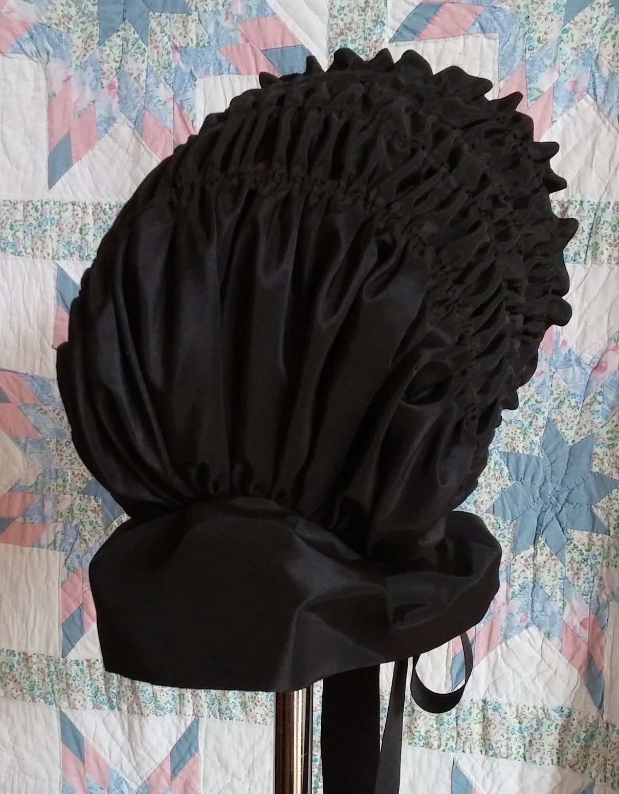 Mourning Bonnet - Drawn Bonnet