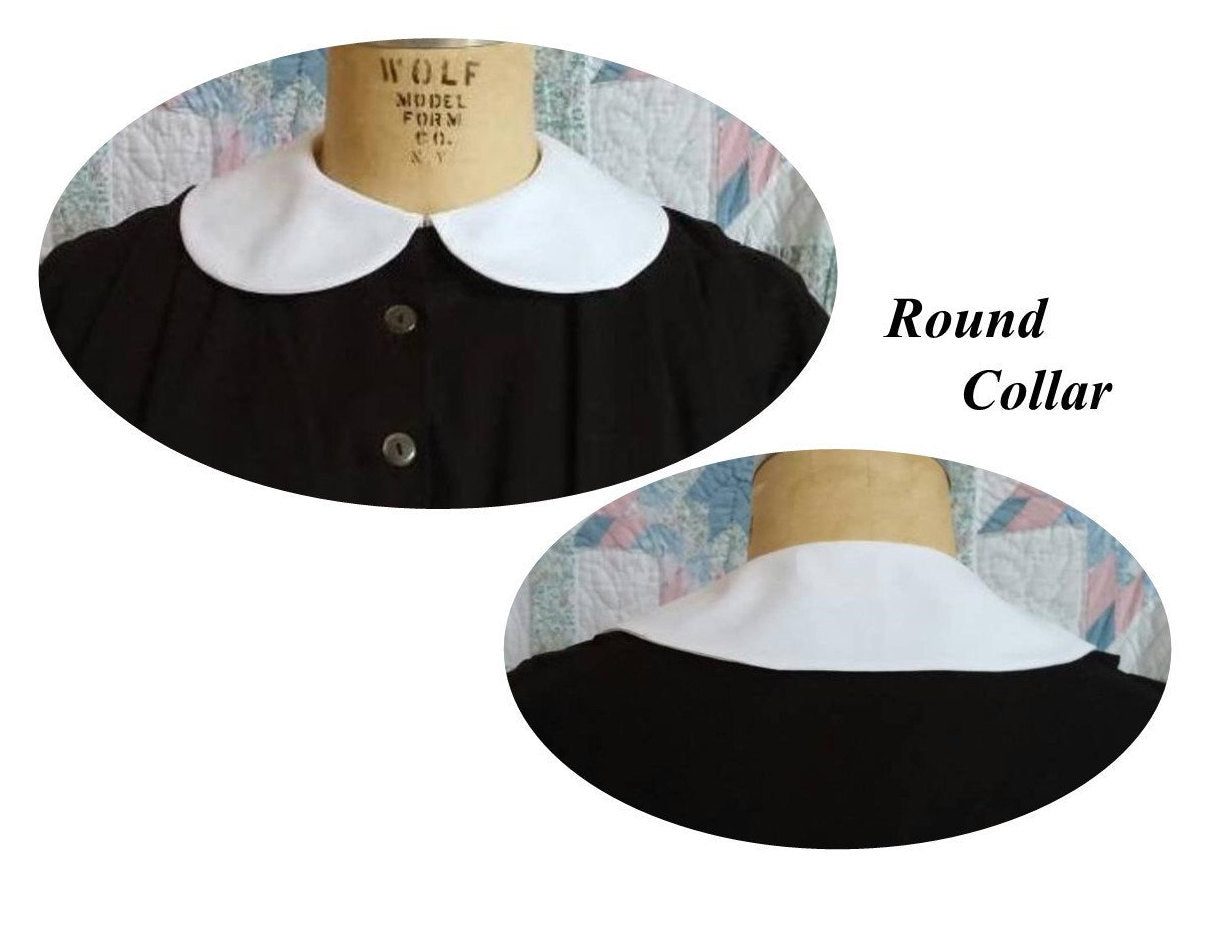 Civil War Nurse Accessory Set - Apron, Sleeve Protectors and Cotton collar with Optional Cap