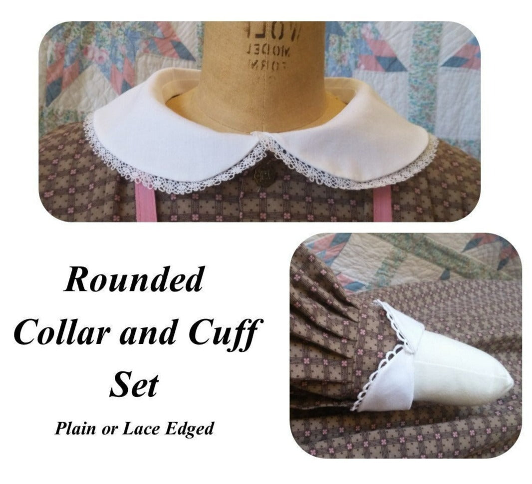 White Cotton Collar and Cuff Set