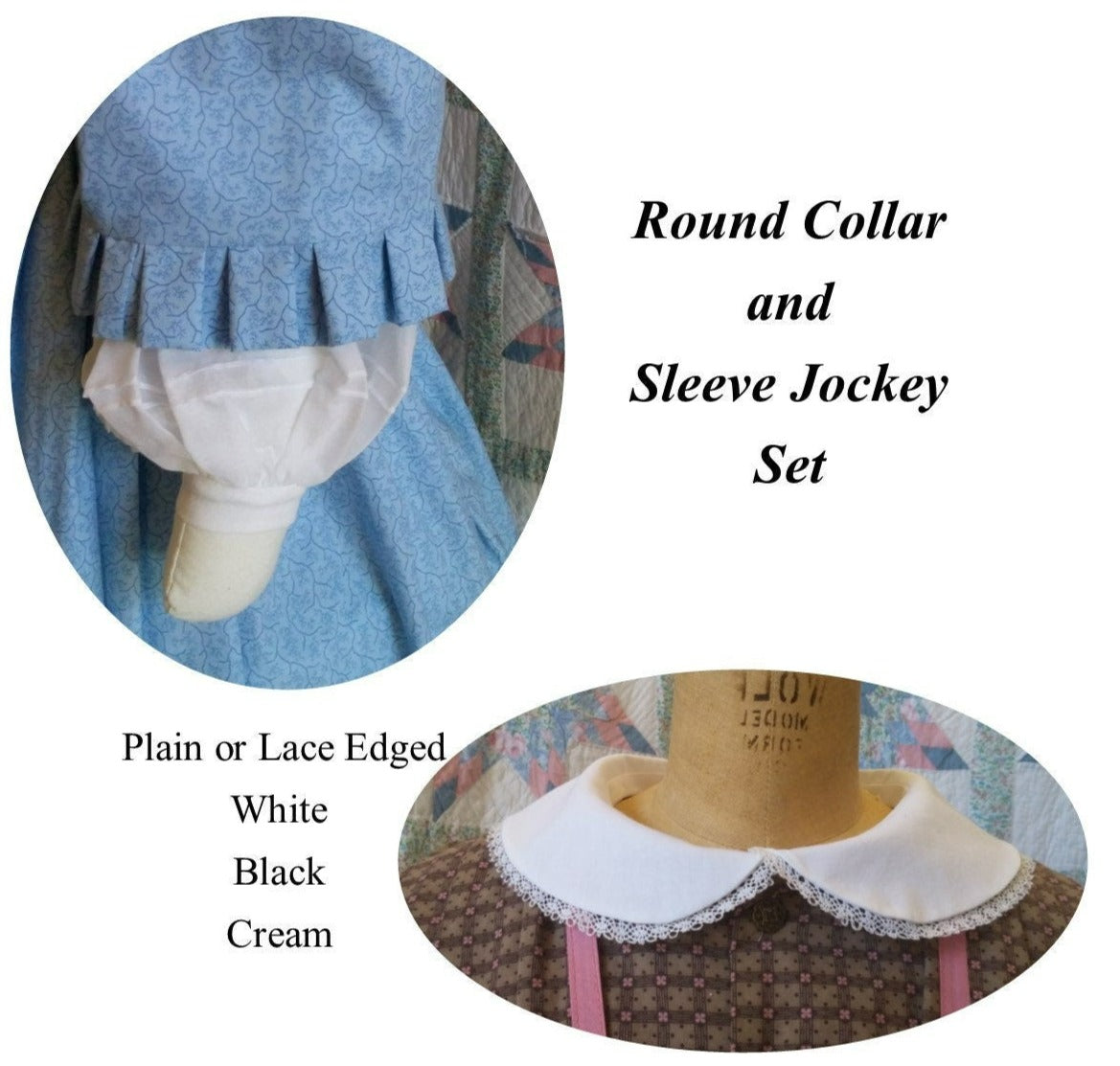 Round Collar and Sleeve Jockey - Undersleeve Set