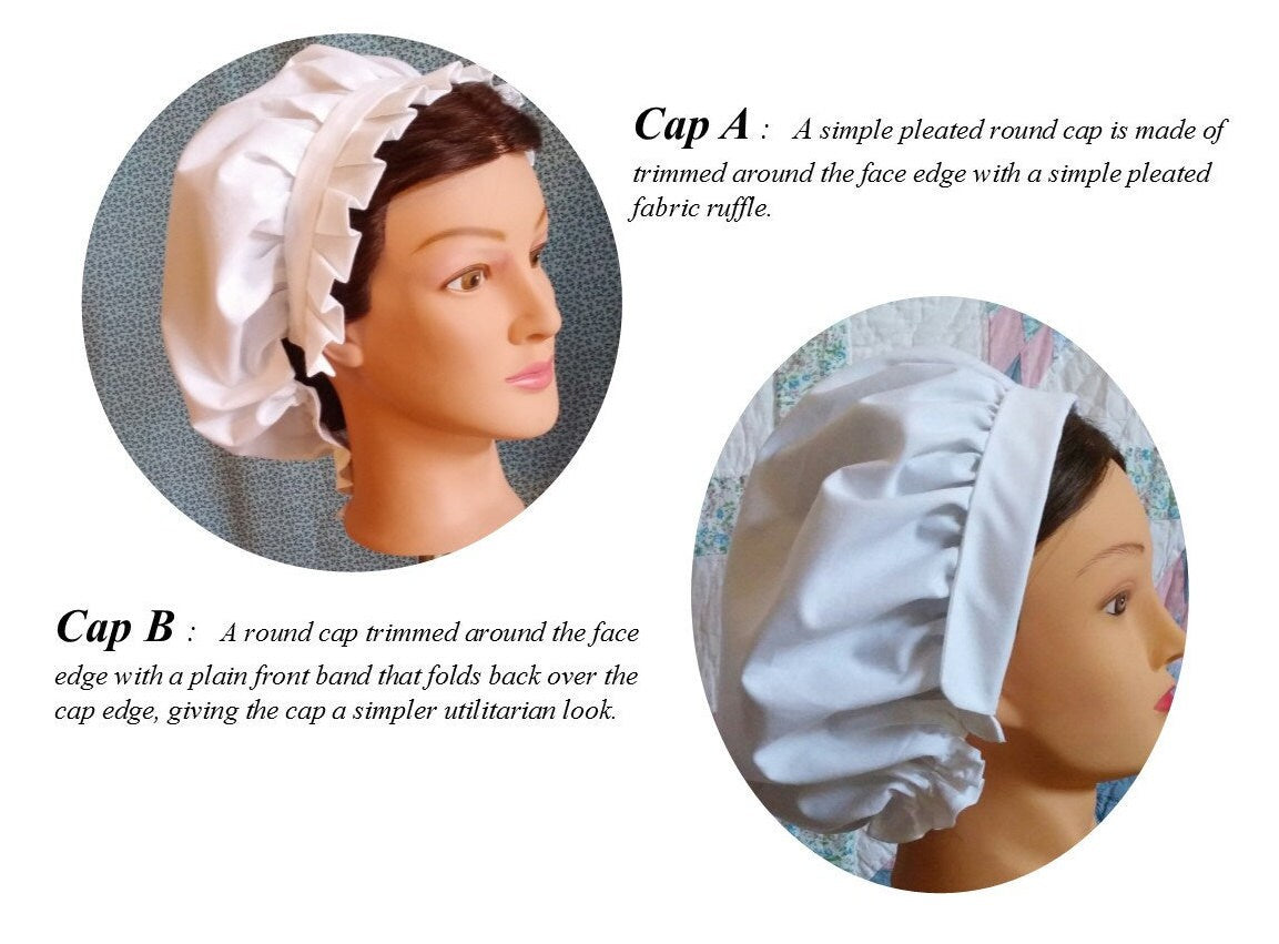 Civil War Nurse Accessory Set - Apron, Sleeve Protectors and Cotton collar with Optional Cap