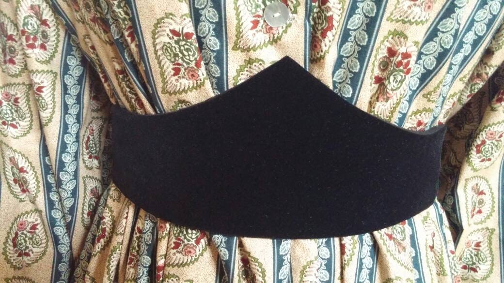 Plain Velvet Medici Belt- Pointed OR Curved - 9 COLORS!!!!