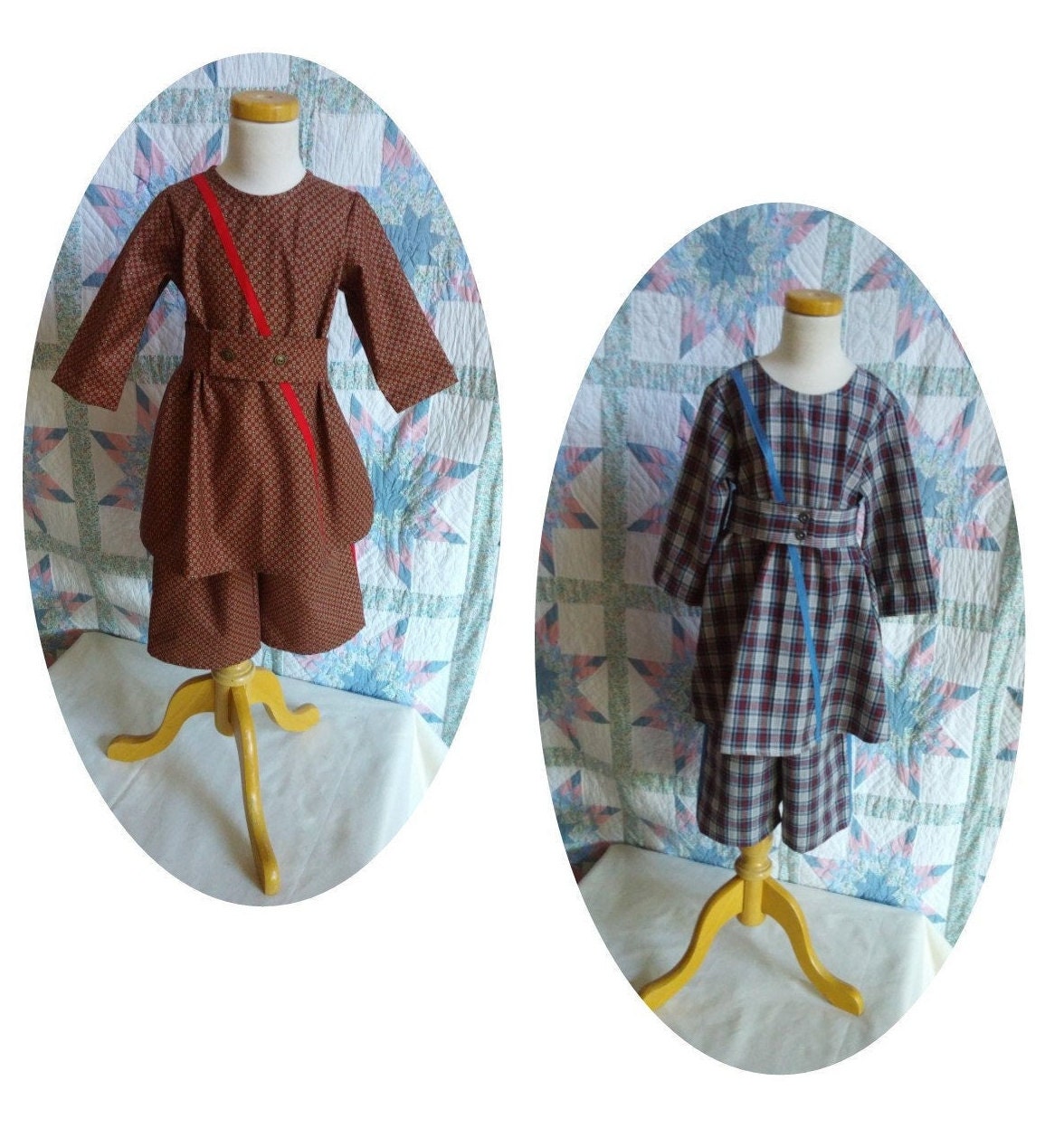 Toddler Boys Tunic and Trousers for Civil War Era- MADE TO ORDER- Victorian Pioneer Frontier