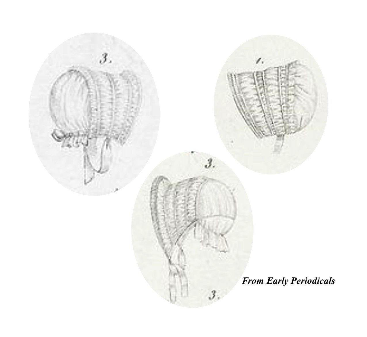 Early Drawn Bonnet Assorted Colors -Capote Bonnet -Drawn Poke Bonnet Regency - Early 19th Century Victorian - Federal Era - Georgian Era