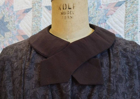 BLACK, WHITE and ECRU Cotton Crossover Collar -Mourning - 19th Century Victorian - Civil War, Edwardian, Detachable
