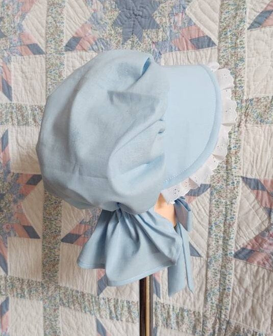 Pastel Colored Prairie bonnet, cloth bonnet, Poke Bonnet - 19th Century Victorian, Frontier, Pioneer, Wagon Train, 1830 and up, Adult Size